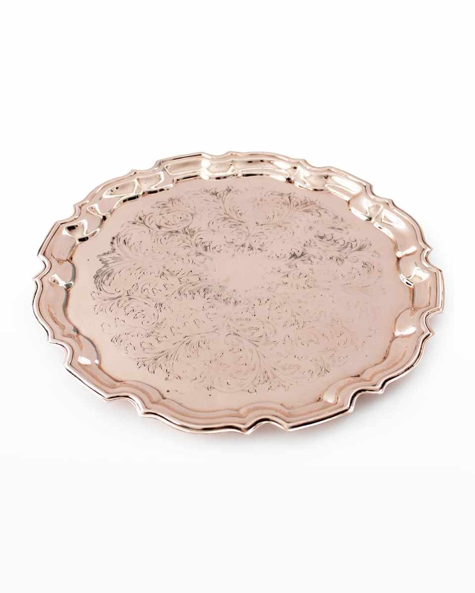 Antique French Chased Tray, Late 19th Century